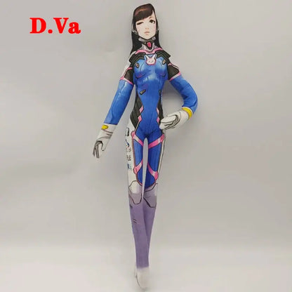 26 cm, varie posture, corpo flessibile in filo metallico, personaggi anime e del gioco Overwatch: D.Va / Doomfist / Genji / Widowmaker, peluche, bambola di peluche