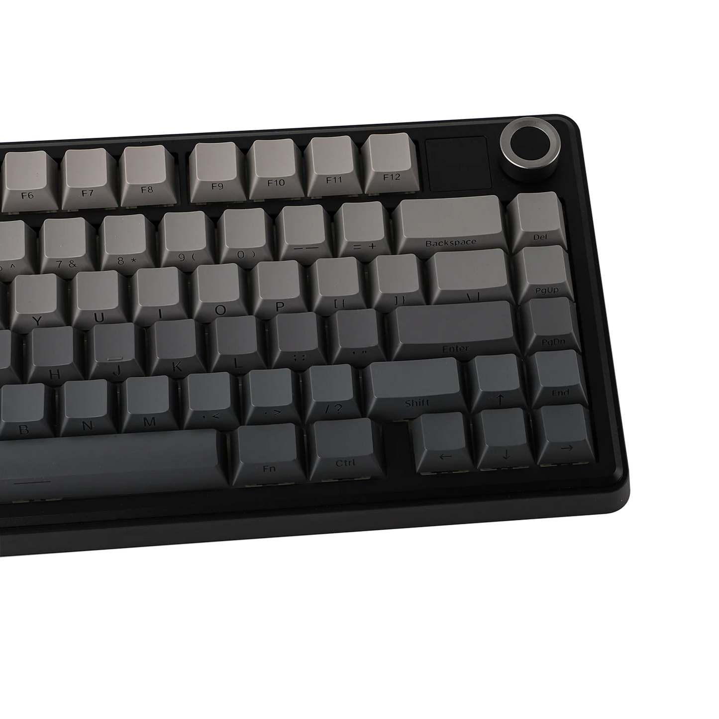 Teclado mecánico inalámbrico EPOMAKER X AULA F75 MAX compacto 75% con distribución ANSI, conexión por cable/Bluetooth/2.4GHz, pantalla TFT y perilla