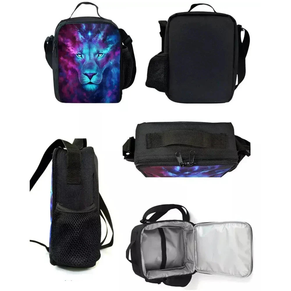 Child Insulated Large Capacity Hot Game F-FortniteS Bag for Boy Girl Student Outdoor Picnic Resuable Thermal Cooler Lunch Box