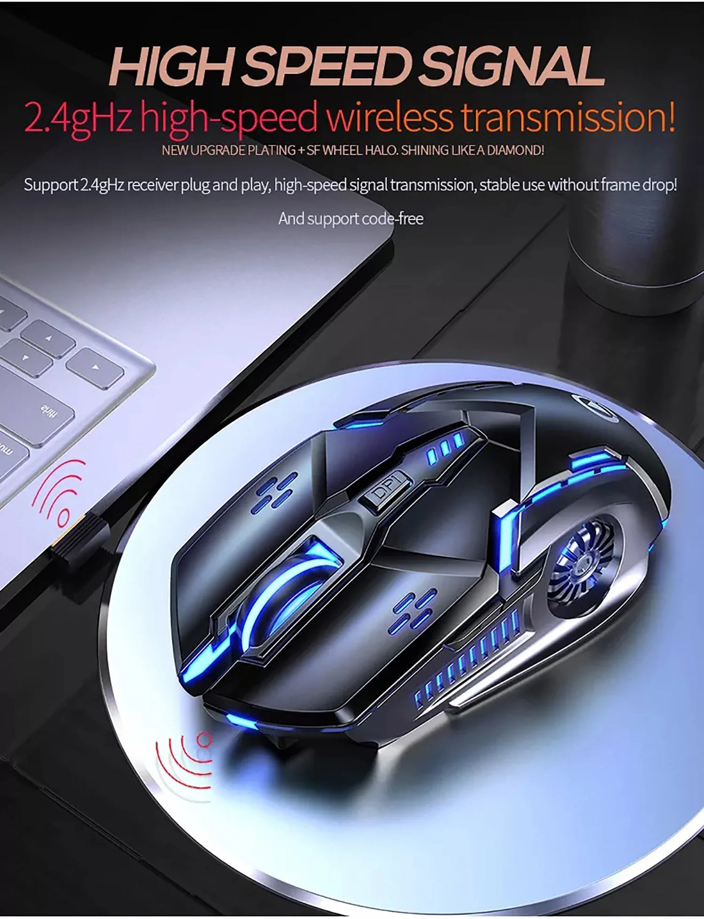 G5 Wired Gaming Mouse with RGB Backlight, High Sensitivity 6-Button Programmable Gaming Mouse for PC, Laptop & Computer