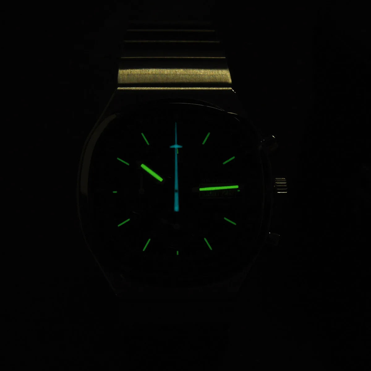 Hruodland new 2025 new 0S00 retro men's quartz chronograph sapphire stainless steel waterproof 5Bar luminous C3 reloj hombre