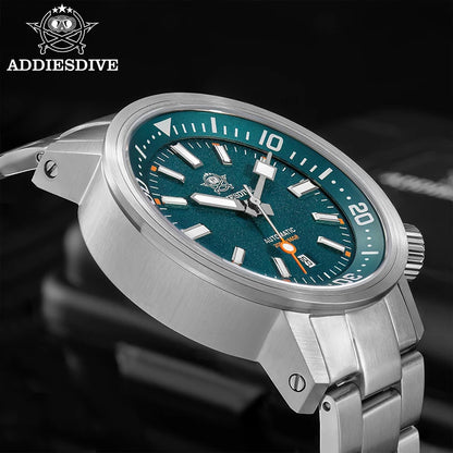 ADDIESDIVE New AD2541 Men Watch 200m Waterproof Sapphire Crystal BGW9 Luminous 316L Stainless Steel Automatic Mechanical Watch