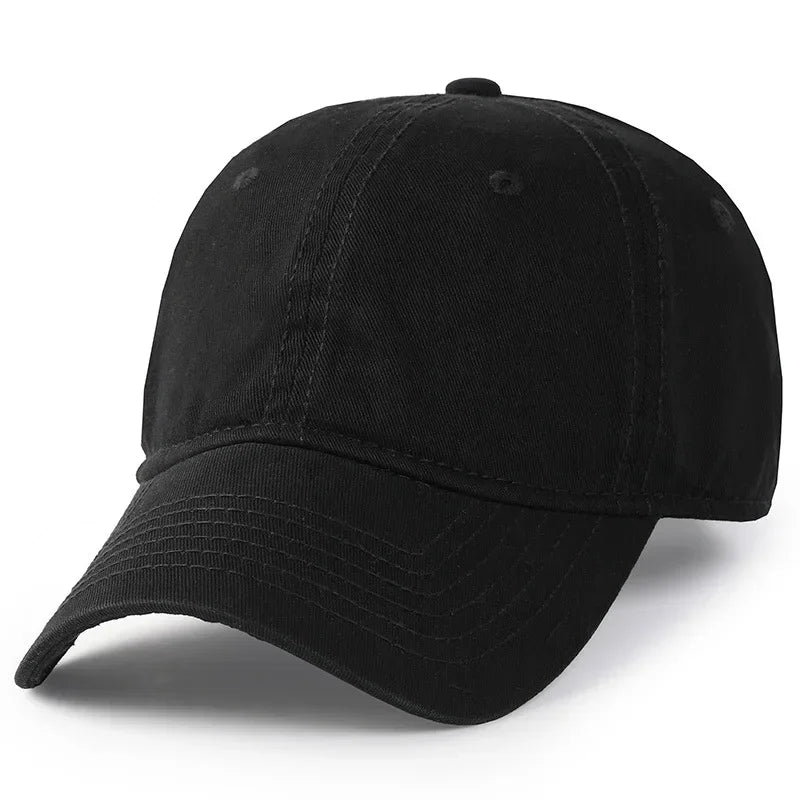 Solid Color Big Size 63cm Soft Cotton Baseball Caps Men Classic Plus Snapback Cap Ladies Golf Sun Hat 59-62cm