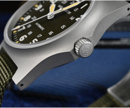San Martin Pilot Watch 38mm NH35 Retro Military Automatic Mechanical Wristwatch Bead Blasted Case Waterproof 100m SN0137