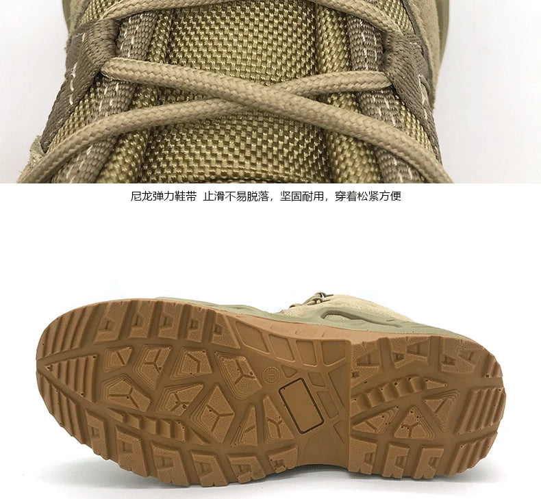 Tactical Hunting Boots Men Boots Special Force Desert Hiking  Boots Outdoor Hiking Boots Ankle Shoes Men's Sneakers