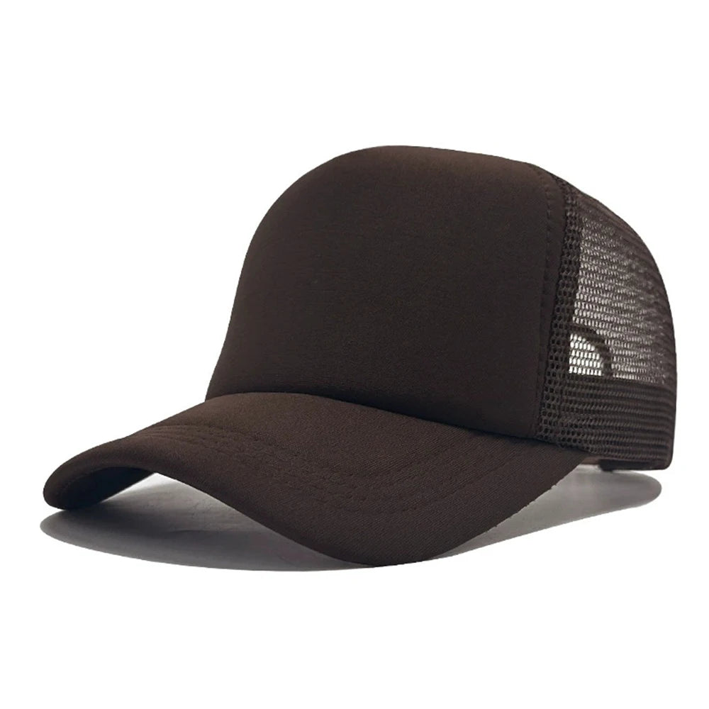 Unisex kapa, ležerna jednobojna mrežasta bejzbol kapa, podesiva s kopčom, snapback kape za žene i muškarce, hip hop trucker kapa, ulična moda, kapa za tatu