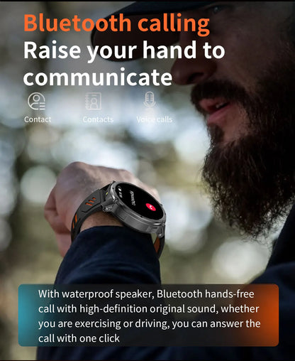New T-REX3 Ultra 1100mAh Battery SmartWatch 10ATM Waterproof GPS Compass Flashlight 1.7" AMOLED HD Call Sports Smart Watch Men
