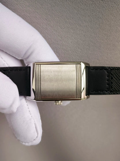 Specht&Söhne Reversible Square Watch Ronda Quartz Movt Stainless Steel Case Sapphire Crystal Flip Design Mens Fashion Wristwatch