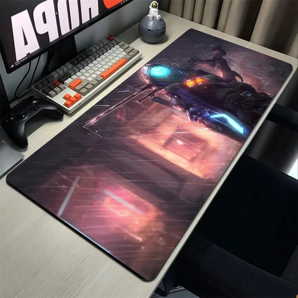 Tapete de Rato Ana Shrike Overwatch para Secretária com Almofada, Acessórios Gaming Prime Gaming XXL, Tapete Acolchoado para Teclado