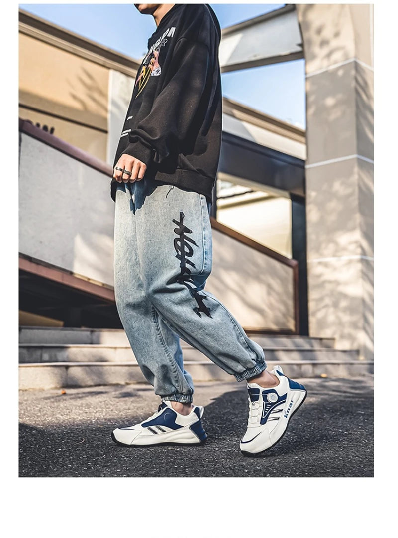 Nové pánske nízke ležérne tenisky v kórejskom štýle, univerzálne „dad shoes“ s mäkkou podrážkou, pohodlné ľahké platformové topánky na každý deň