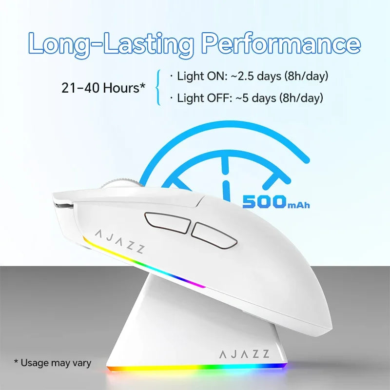 AJAZZ AJ139 V2 MC/AJ139 PRO draadloze gamingmuis met PAW3311/PAW3395-sensor, 12000DPI/26000DPI, 500mAh Bluetooth-gamermuis voor pc