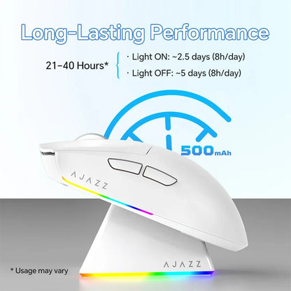 AJAZZ AJ139 V2 MC/AJ139 PRO draadloze gamingmuis met PAW3311/PAW3395-sensor, 12000DPI/26000DPI, 500mAh Bluetooth-gamermuis voor pc