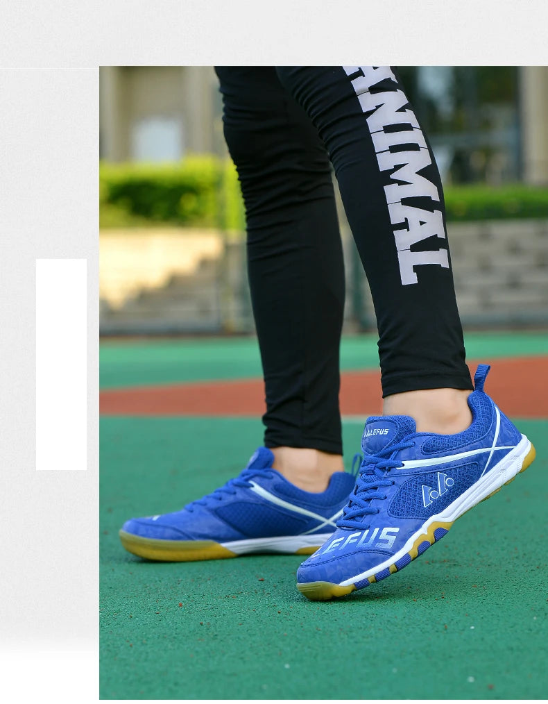 Sapatilhas Profissionais de Ténis de Mesa para Homem e Mulher, Sapatilhas de Badminton, Competição, Ténis e Treino, Calçado Desportivo para Homem