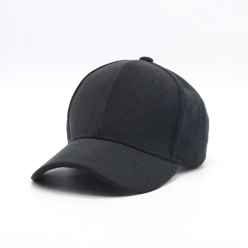New Wholesale Suede Baseball Cap Autumn Winter for Men Women  Winter Solid Street Hat Unisex Adjustable Casual Plain Gorra Caps