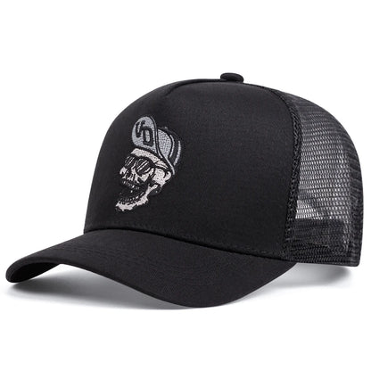 Hip hop VD portrait embroidered baseball cap men's and women's outdoor sports events American trucker hat trend fashion
