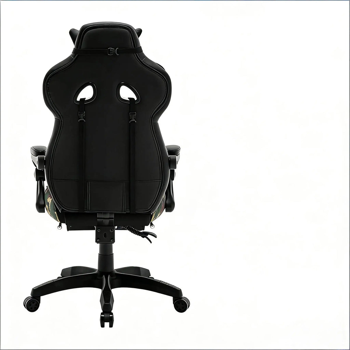 Stylish Ergonomic Gaming Office Chair with Footrest, Reclining Racing Chair, Breathable PU Leather Computer Desk Chair for Home & Office