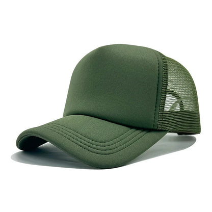 Unisex kapa, ležerna jednobojna mrežasta bejzbol kapa, podesiva s kopčom, snapback kape za žene i muškarce, hip hop trucker kapa, ulična moda, kapa za tatu