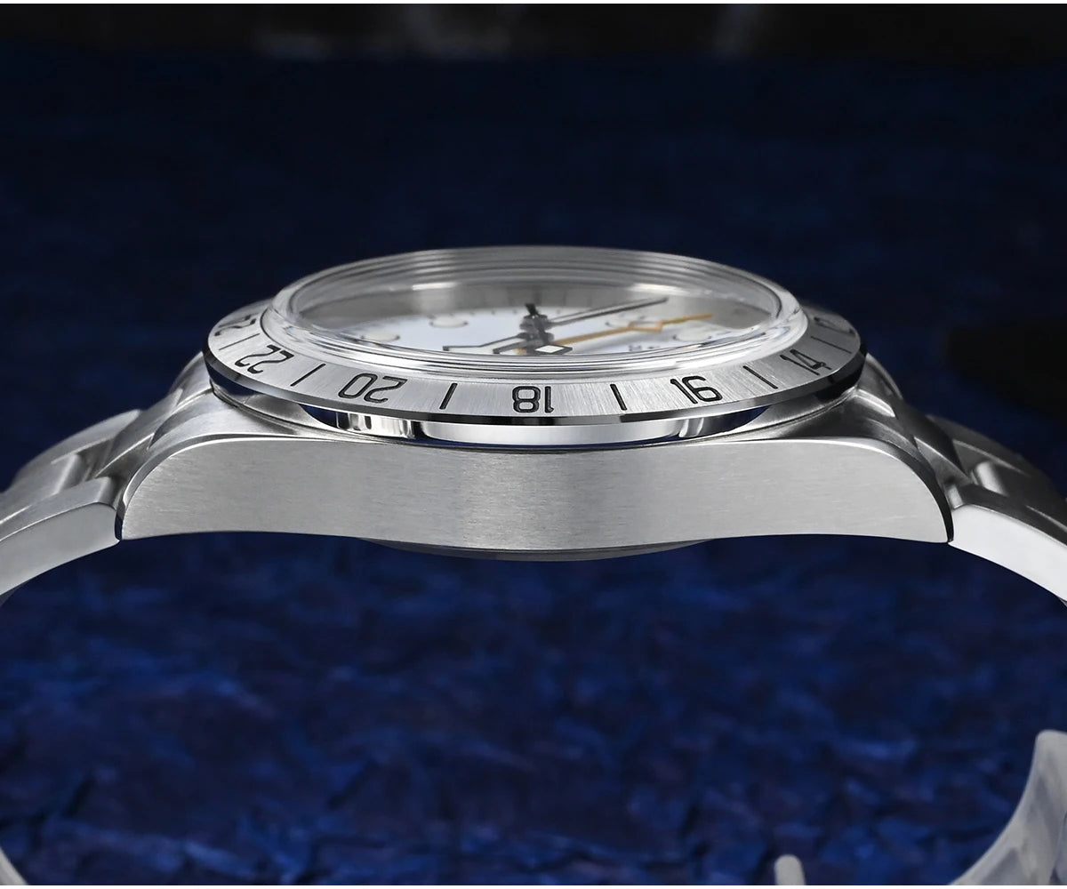 San Martin Nuevo reloj mecánico automático NH34 BB GMT de 39mm, reloj deportivo de zafiro, luminoso, impermeable 100m para hombre, Relogio SN0054