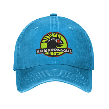 Murloc Park  World of Warcraft Baseball Cap Sun  Outdoor Gym Sunscreen Washed Trucker Hat Women Men Classic Design Baseball Caps