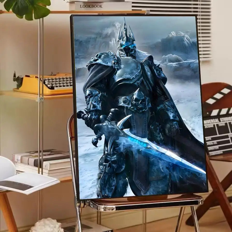 ANIME W-World Of W-Warcraft Wow Poster Paper Print Home Living Room Bedroom Entrance Bar Cafe Art Painting Decoration