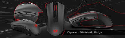 Bezdrôtová optická myš Redragon M652 2.4G s USB prijímačom, prenosná herná a kancelárska myš, 5 nastaviteľných úrovní DPI
