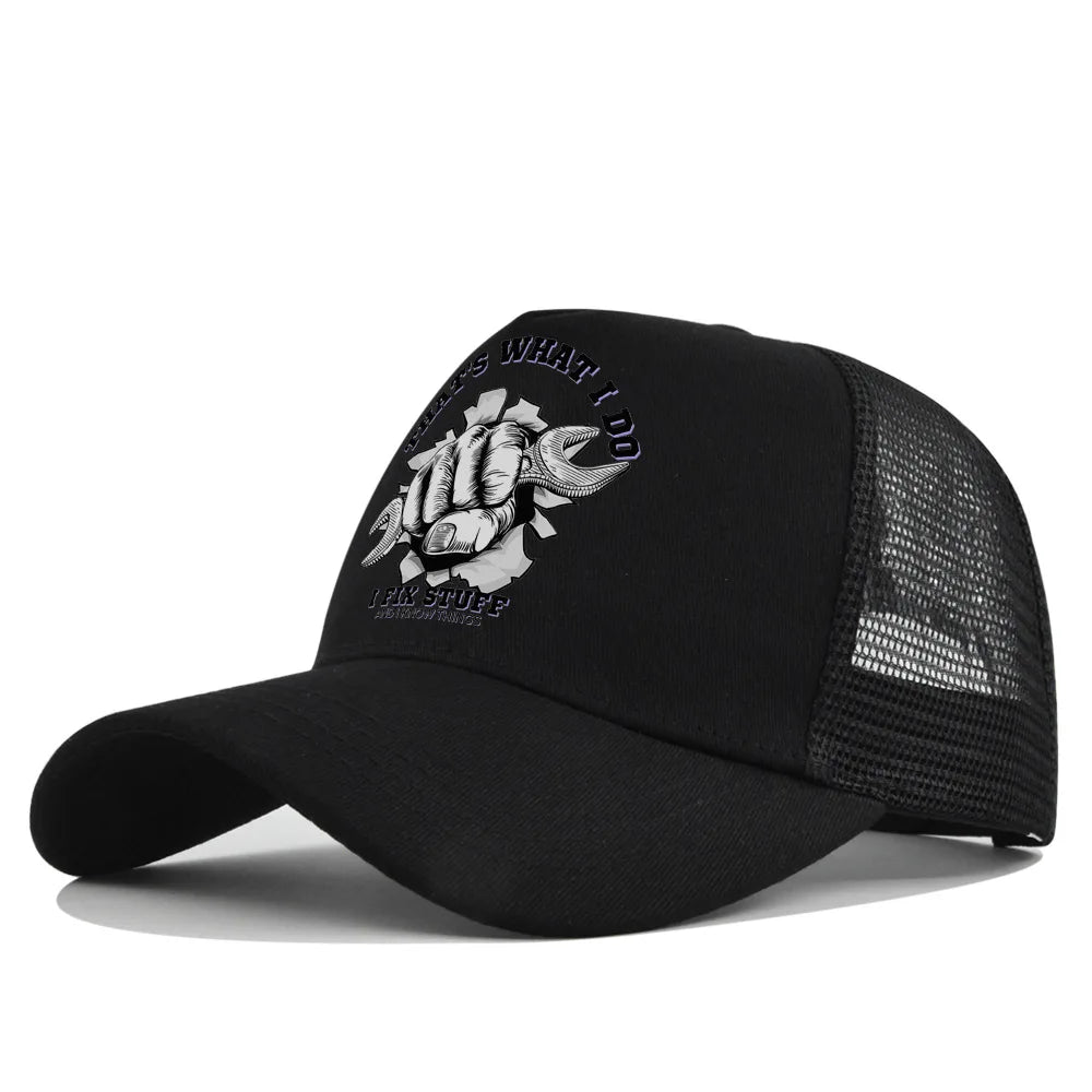 New Fashion Spring Summer Printed Mesh Breathable Baseball Cap Gorras Personality LOGO for Men WomenCouples Visor Hat Casquette