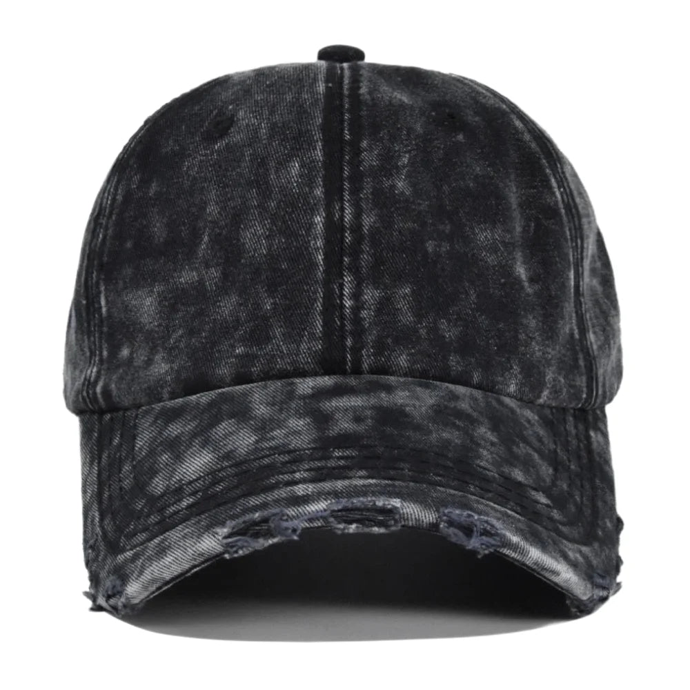 New Unisex Washed Cotton Cap High Quality Denim Plain Baseball Cap Men Women Adjustable Casual Outdoor Streetwear Fashion Hat