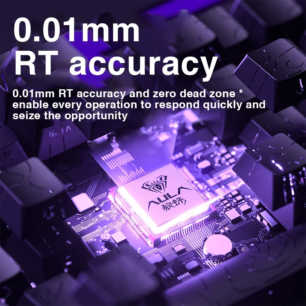 AULA HERO68 HE Magnetic Switch Keyboard Rapid Trigger 8K Polling Rate Esports Gaming Keyboard RGB Wired Mechanical Keyboard