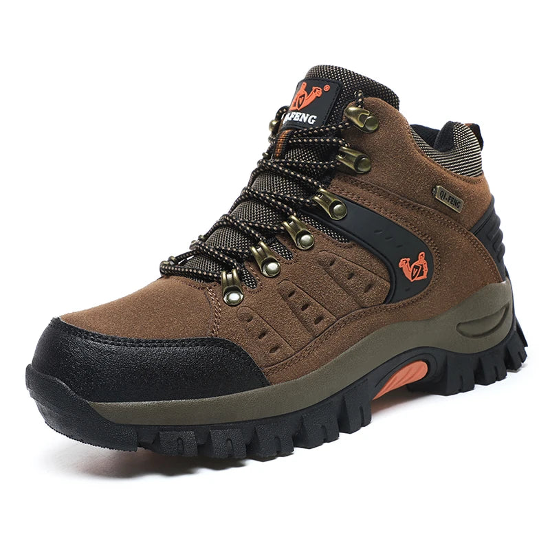 Scarpe da trekking outdoor autunno-inverno da uomo, scarpe da escursionismo impermeabili, scarponi da montagna, in vera pelle, scarpe da caccia nei boschi, scarpe tattiche