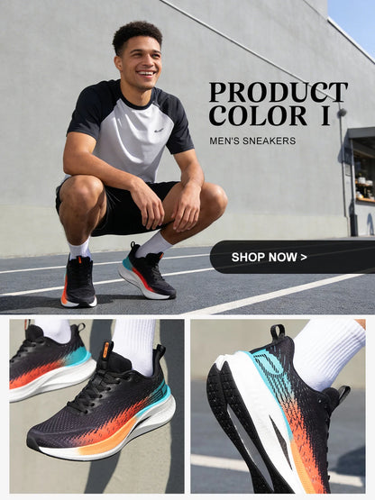 Baasploa løbesko til mænd, professionelle træningssko til kvinder, med kulfiberplade, åndbare sneakers i mesh, lette unisex-sportssko til mænd