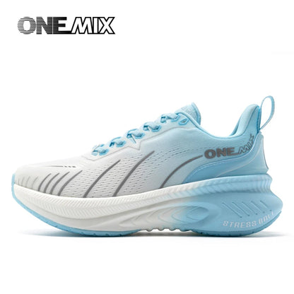 „ONEMIX“ nauji amortizuojantys bėgimo bateliai vyrams, tinkami intensyviai bėgantiems, su raišteliais, sportiniai moterims, neslystantys, lauko sportiniai vyriški sportiniai bateliai