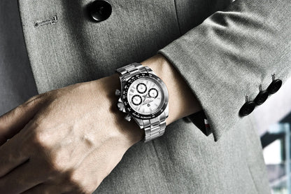 2025 PAGANI DESIGN  New PD1644 Meteorite Dial Fashion Men Quartz Wristwatches 100M Sapphire Glass Chronograph relogio masculin