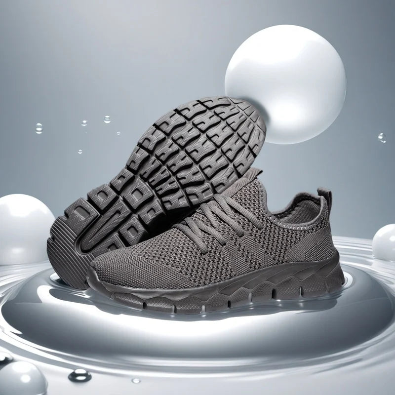Heren sneakers van mesh, lichtgewicht damesschoenen, casual platte schoenen, heren hardloop- en sportschoenen, zachte tennisschoenen, ademende herensneakers