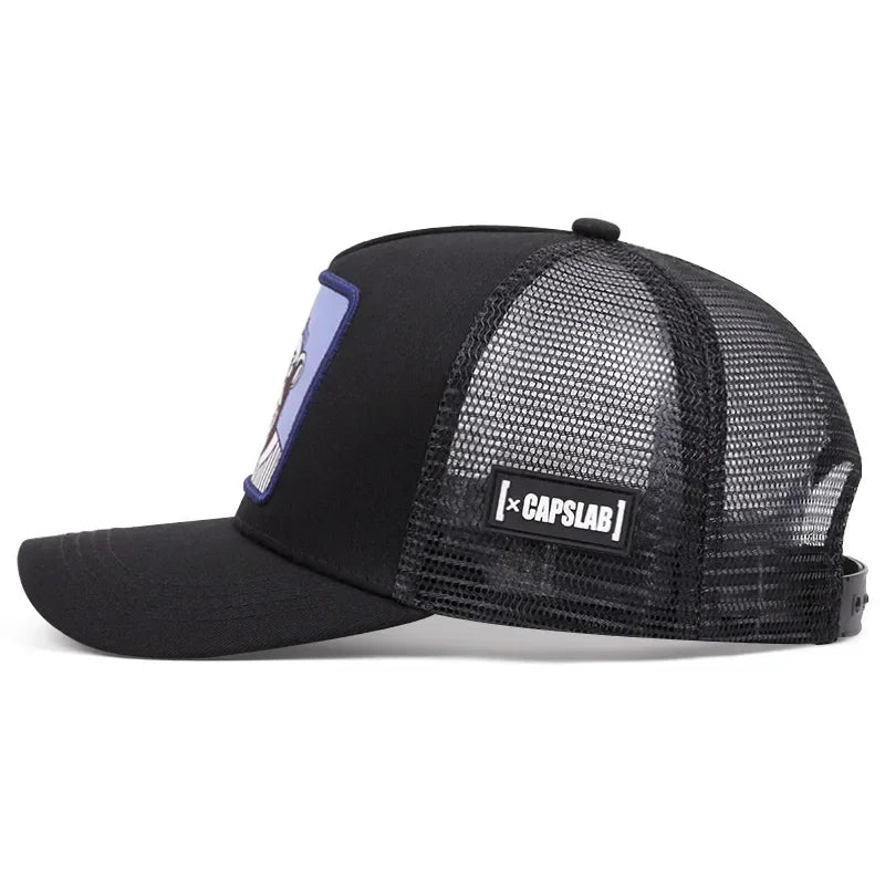 New High Quality Outdoor Sport Black Panther Baseball Cap Spring And Summer Embroidered Adjustable Unisex Hip Hop Dad Mesh Hat