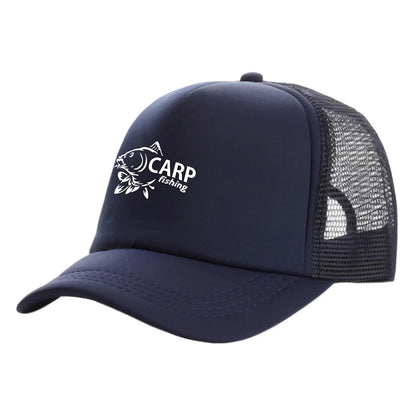 Carp Fish Trucker Caps Men Funny Fishing Printing Hat Baseball Cap Cool Summer Unisex Mesh Net Caps MZ-169