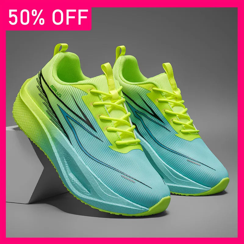 Scarpe sportive unisex alla moda in rete traspirante, scarpe da corsa professionali, scarpe sportive comode con lacci per il fitness all’aperto da uomo