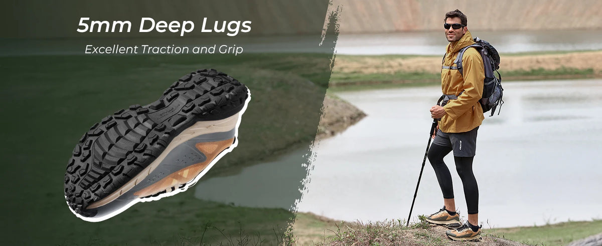 Sneakers larghe Fittington da uomo, scarpe da trekking slip-on, scarpe da corsa da uomo morbide e comode, scarpe da passeggio antiscivolo con supporto per l'arco plantare
