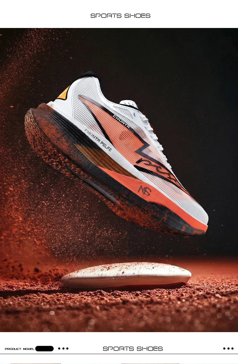 Zapatillas de running con placa de carbono para maratón, para hombre y mujer, deportivas especializadas, transpirables, ligeras y cómodas Chunta