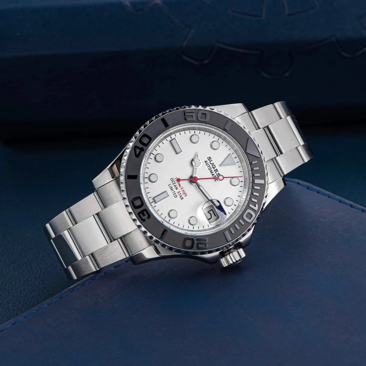 Sugess New Diving Men's Watch Automatic Mechanical WristWatches 10Bar NH35A Movement Sapphire Luminous Ceramic Bezel S450-2 2025