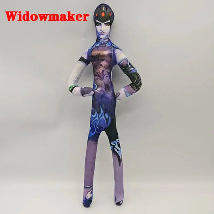 26 cm, varie posture, corpo flessibile in filo metallico, personaggi anime e del gioco Overwatch: D.Va / Doomfist / Genji / Widowmaker, peluche, bambola di peluche