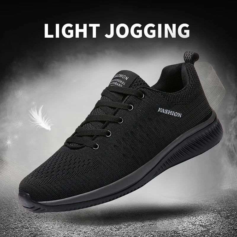 Zapatillas de running para hombre, transpirables, ligeras y cómodas, calzado casual masculino, tenis outdoor slip-on para caminar