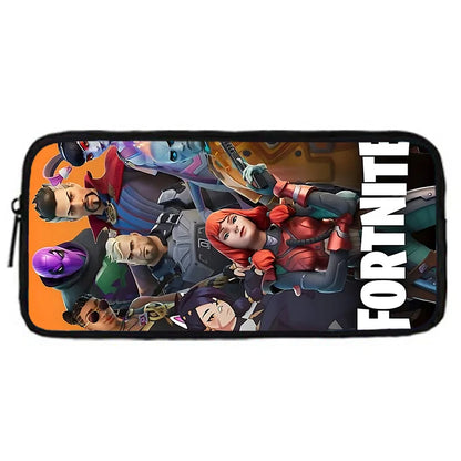 Mochilas Infantis de Design Gaming F-FortniteS com Lancheira e Estojo, Mochilas Escolares de Grande Capacidade para Meninos e Meninas, Melhor Presente