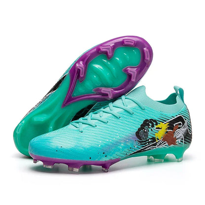 Nouvelles chaussures de football pour hommes, chaussures d'entraînement, chaussures de soccer, crampons longs FG, chaussures d'extérieur antidérapantes, chaussures de match ultralégères, livraison directe