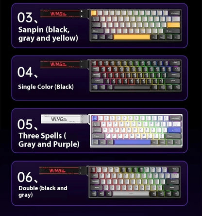 AULA WIN60 HE MAX E-Sports Keyboard 8K Polling Magnetic Swaps 0% Dead Zone RGB Unlock Dominance with This Hot Swappable Beast
