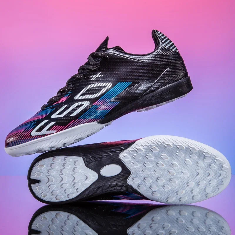 Nouvelles chaussures de football pour hommes, chaussures d'entraînement, baskets de match, chaussures de football pour terrain en herbe, chaussures de sport professionnelles antidérapantes, ultra-légères, unisexes.