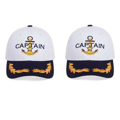 Brand Oohmy Men Women Baseball Caps Embroidered Captain & First Mate Hats Boating Marine Sailor Party Fun Hat
