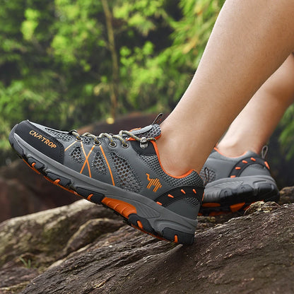 Men's Hiking Shoes Breathable Mesh Sports Single Shoes Summer Outdoor Wear-resistant  Hiking and Hunting Tactical Sports Shoes