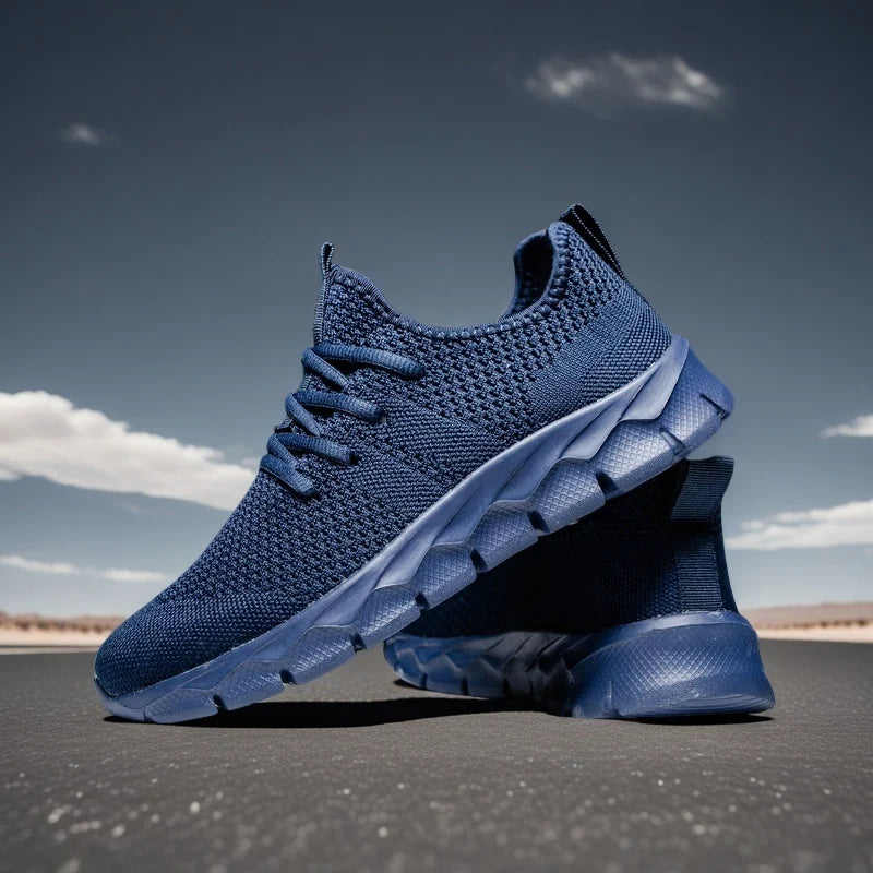 Heren sneakers van mesh, lichtgewicht damesschoenen, casual platte schoenen, heren hardloop- en sportschoenen, zachte tennisschoenen, ademende herensneakers