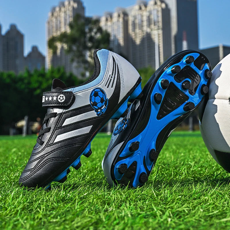 Chaussures de football pour enfants, garçons et filles, crampons de football à tige basse, baskets d'entraînement en plein air pour enfants, bottes de football tendance pour étudiants
