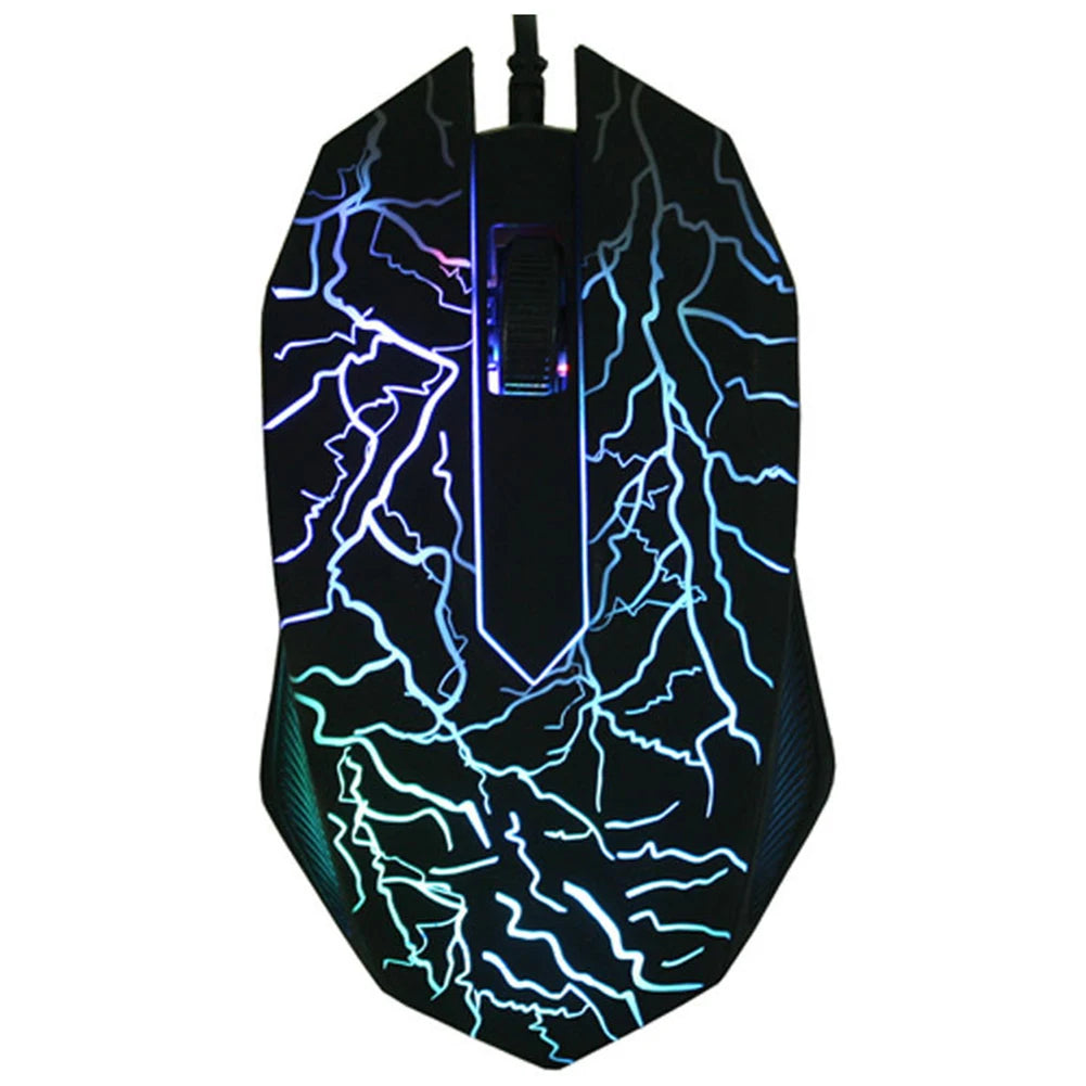 2400 DPI USB-bedrade gamingmuis met ledverlichting, professionele gamermuis, ergonomische computermuis voor PC, laptop en Macbook